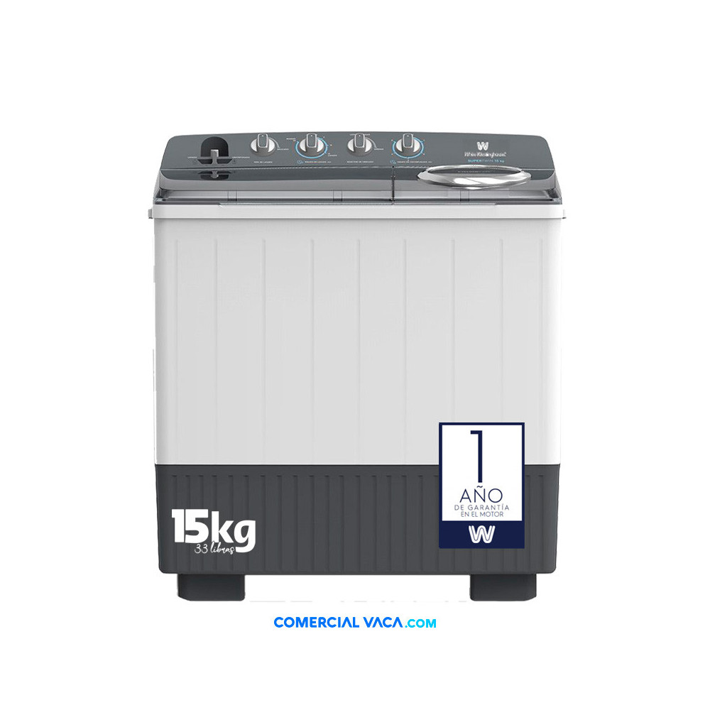 LAVADORA SEMI AUTOMATICA WESTINGHOUSE 15kg WWTM15M7XUWW