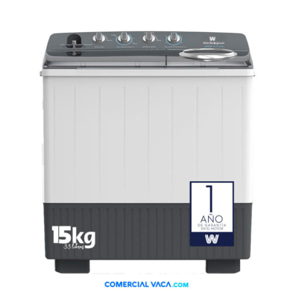 Lavadora doble pozo 33 libras/15kg White-Westinghouse WWTM15M7XUWW