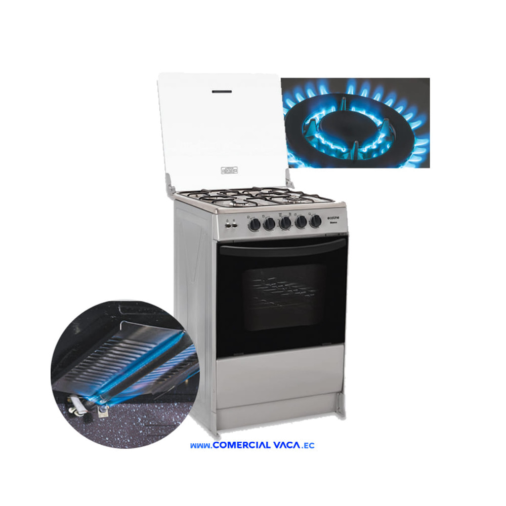 Cocina A Gas 21" 4hornillas Grill