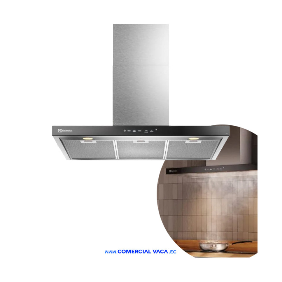 Campana Extractora Península Electrolux 90cm Timer