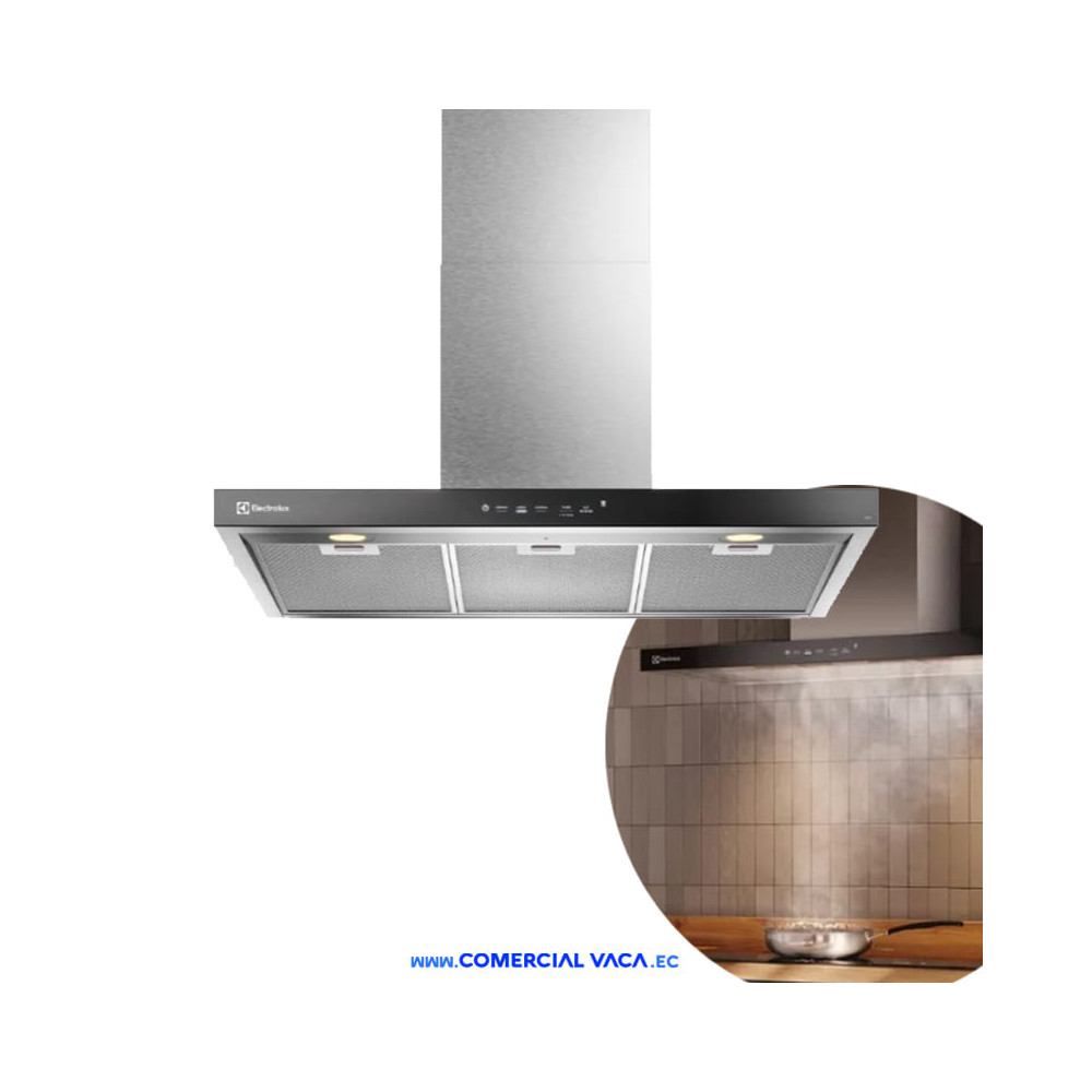 Campana Extractora Península Electrolux 90cm Timer