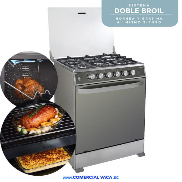 Cocina Indurama A Gas Digital 30" 5hornillas