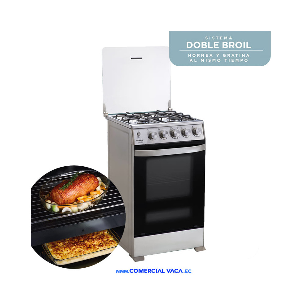 Cocina A Gas 21" 4hornillas Grill