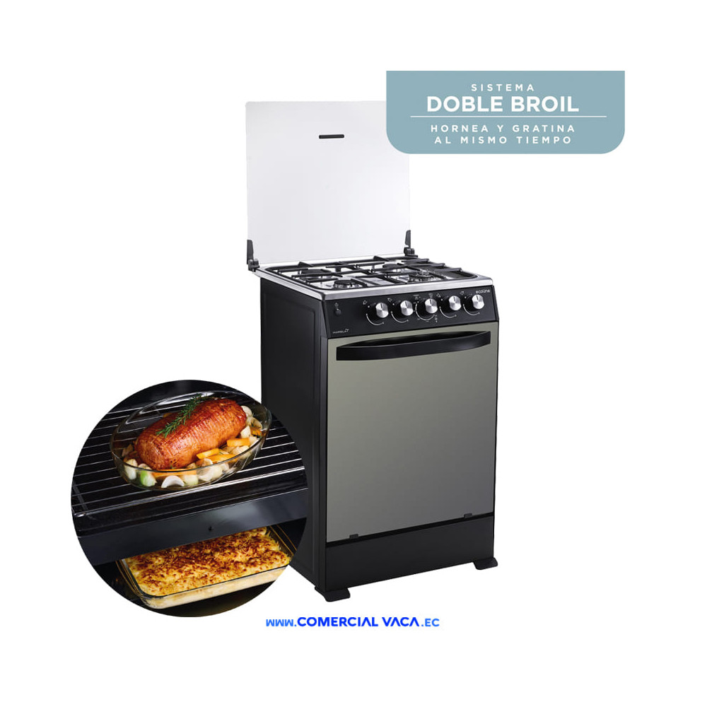 Cocina Ecoline A Gas 24" 4hornillas Grill