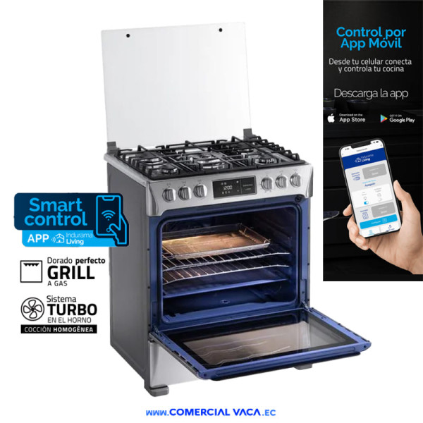 Cocina Indurama A Gas 32" 6hornillas