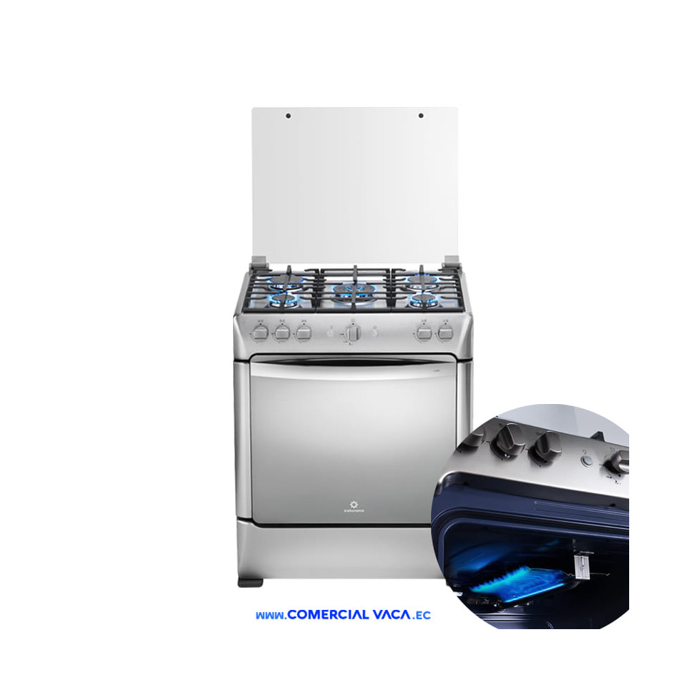 Cocina Indurama a gas 30" 5 quemadores