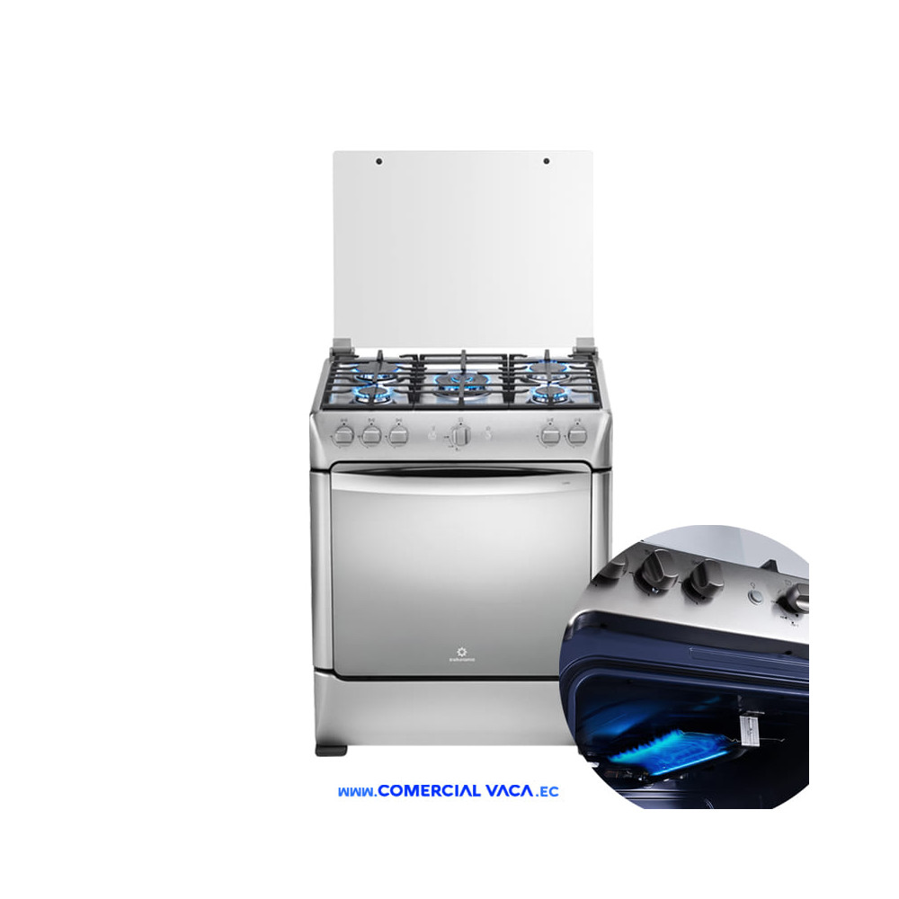 Cocina Indurama a gas 30" 5 quemadores
