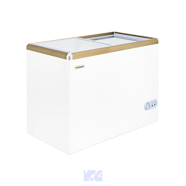 Congelador Panoramico Tapa Vidrio 268 Litros