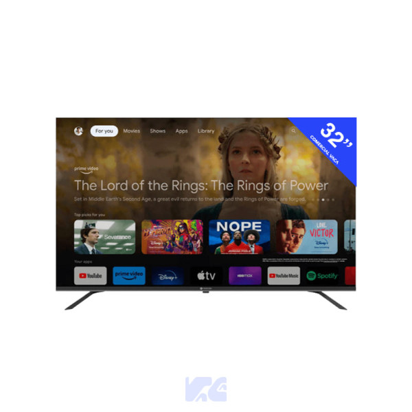 TELEVISOR SMART TV 32" HD GOOGLE TV MOTOROLA 32MKGHD