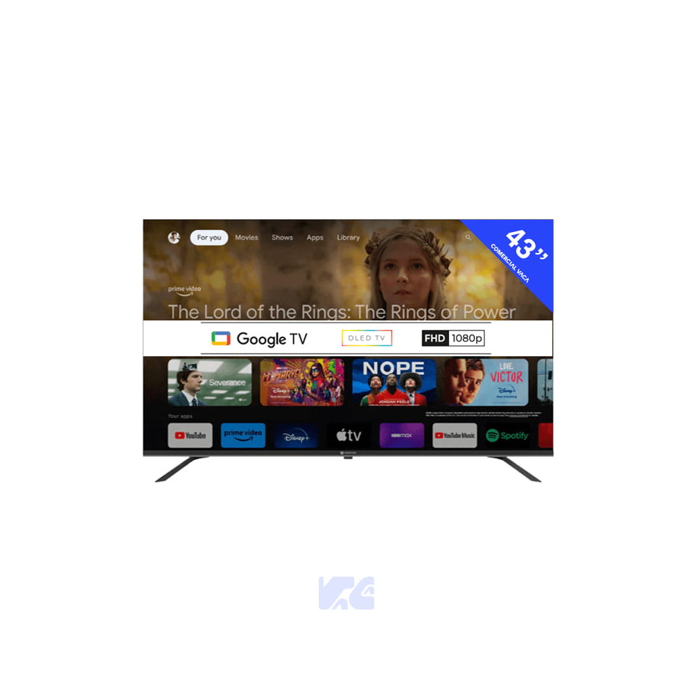 TELEVISOR MOTOROLA 43" LED FHD GOOGLE TV 43MKGFHD