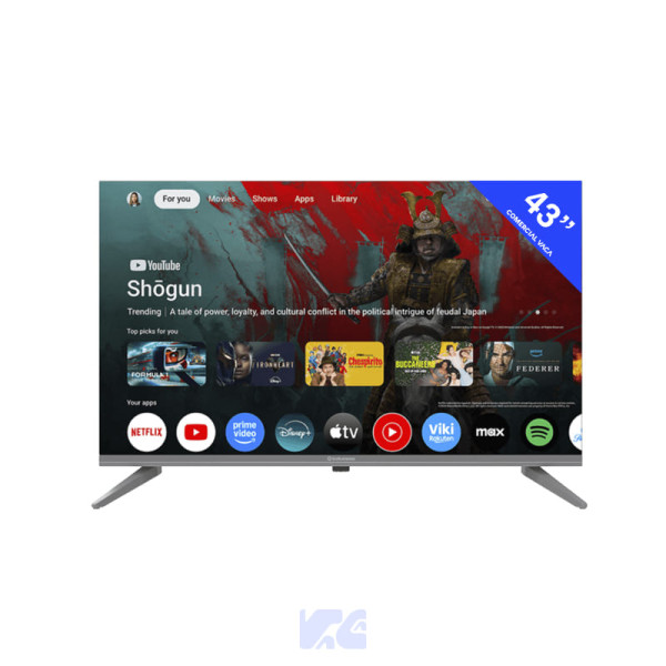 TELEVISOR INDURAMA 43" LED UHD 4K 43TIKJ5UHD| GOOGLE TV
