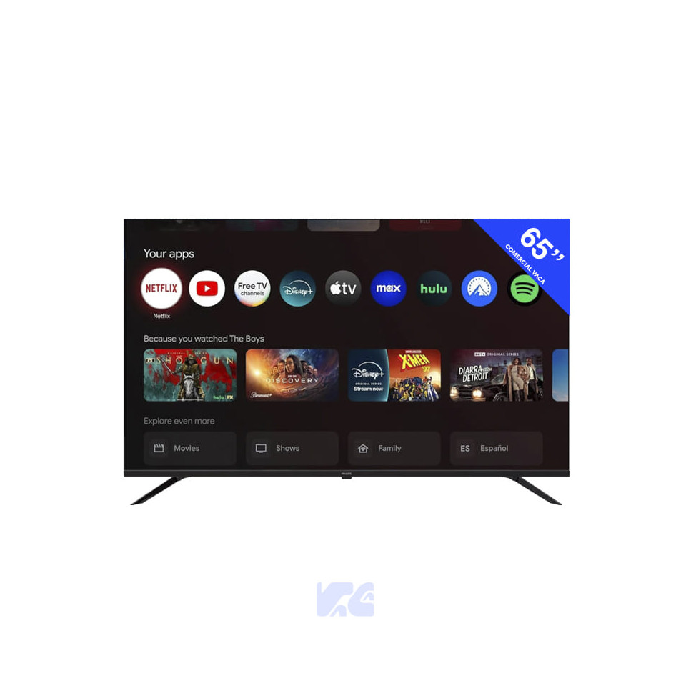 Led Smart Tv 65" UHD 4K Google Tv