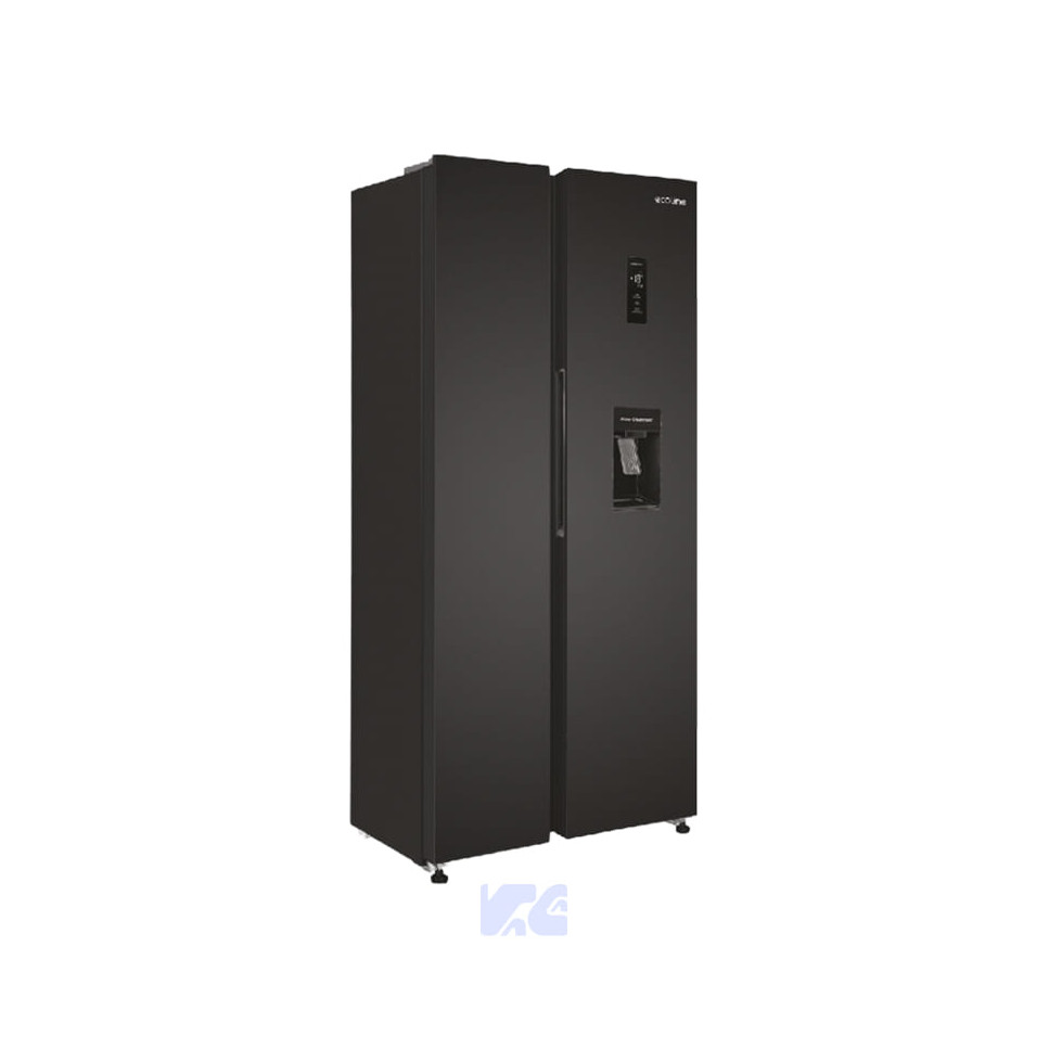 REFRIGERADORA NO FROST SIDE BY SIDE 452 LITROS ECOLINE CC-520WED NEGRO