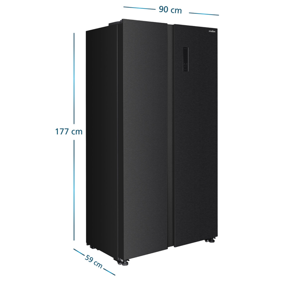 REFRIGERADORA SIDE BY SIDE MABE 480 LITROS MSE480LPLPS0 NO FROST