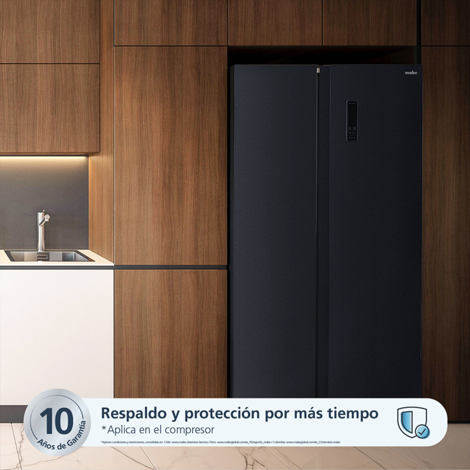 REFRIGERADORA SIDE BY SIDE MABE 480 LITROS MSE480LPLPS0 NO FROST