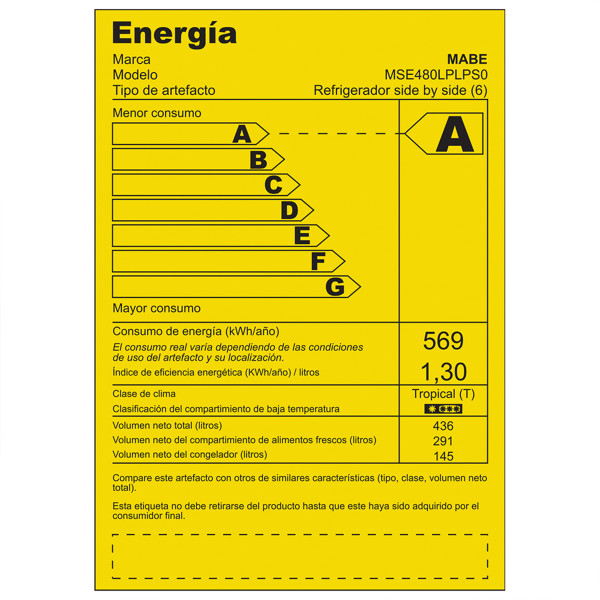 Refrigerador No Frost Side by Side 480 Litros