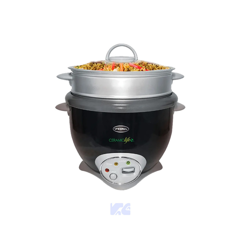 OLLA ARROCERA PRIMA CON VAPORERA 10 TAZAS RC1018D-BL