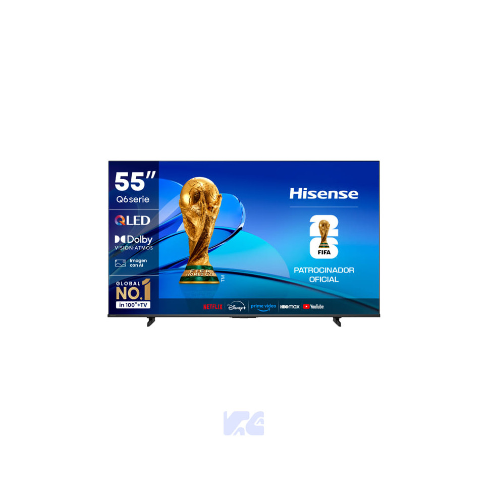 TELEVISOR HISENSE 55" LED 4K QLED UHD| VIDAA U9| 55Q6QV