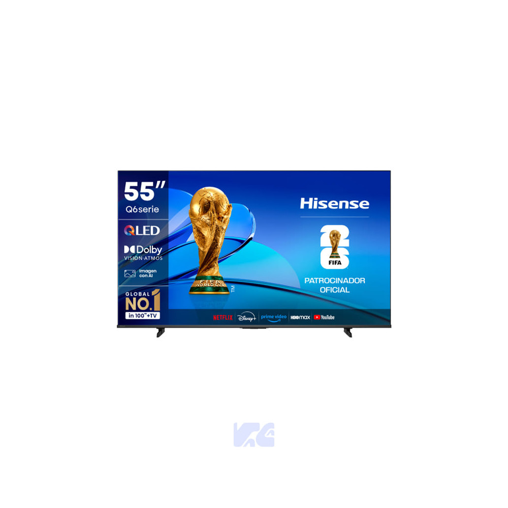 TELEVISOR HISENSE 55" LED 4K QLED UHD| VIDAA U9| 55Q6QV