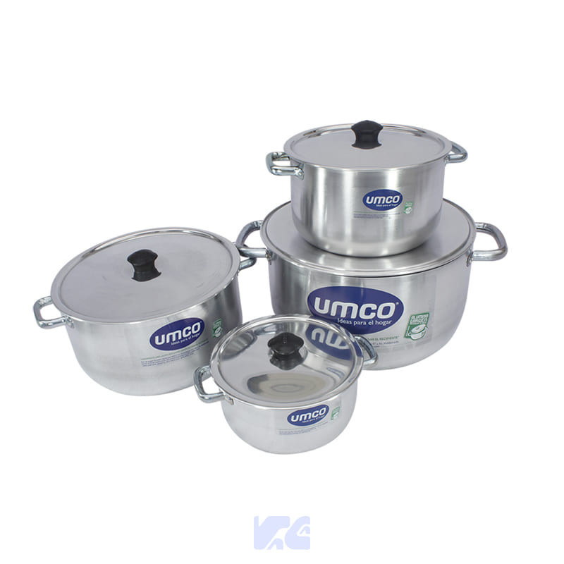 JUEGO DE CALDERO EXTRA GRUESO 8 PIEZAS UMCO UM4006