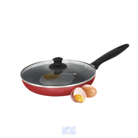 SARTEN MILANO ROJO TAPA DE VIDRIO 28cm UMCO UM2311