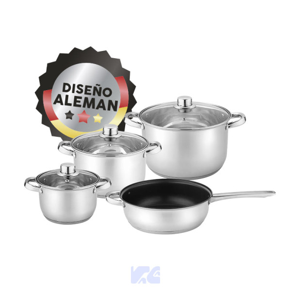 Juego de Ollas Inox 12Pz Maya Silver CEVE CV3101-SILVER